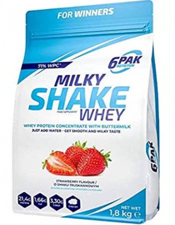 6Pak Milky Shake Whey 1,8kg  Jagoda