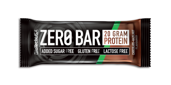 BioTech USA Zero Bar Čokolada-lešnik 50 g