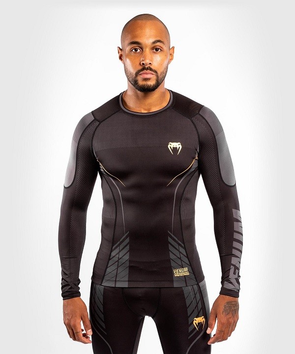 Venum Athletics Rashguard DR Crno/Zlatno L