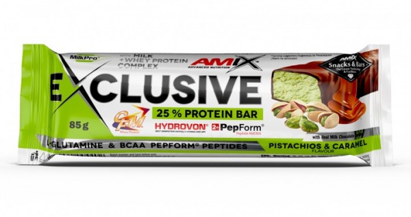 AMIX Exclusive Protein Bar 85g Pistaći