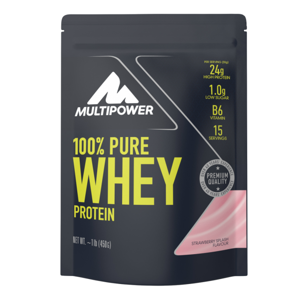 100% Pure Whey, Jagoda, 450 g