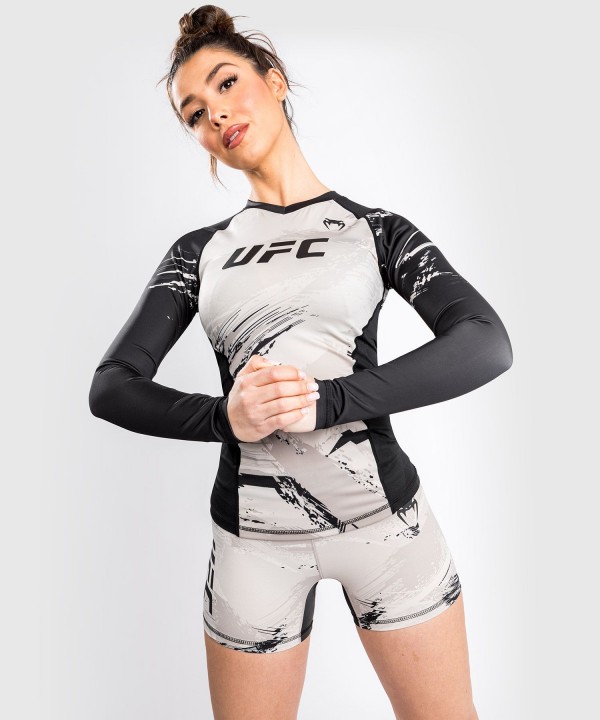 Venum UFC Authentic Fight Week 2.0 Ženski Rashguard DR Sivo/Crni S