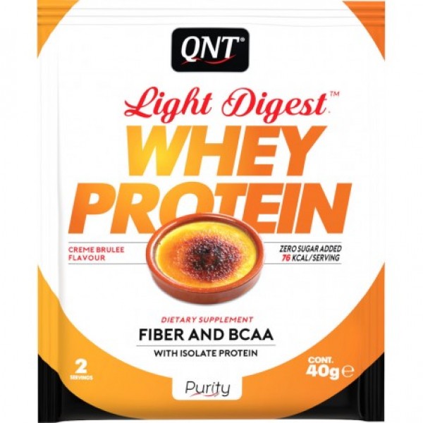 QNT Light Digest Whey, Creme brule, 40 g