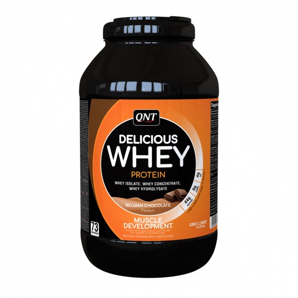 QNT Delicious Whey Protein, Čokolada, 2,2 kg