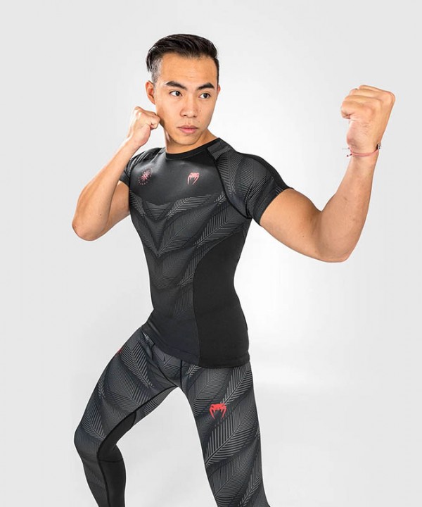 Venum Phantom Rashguard Kratki Rukav Crno-Crveni M