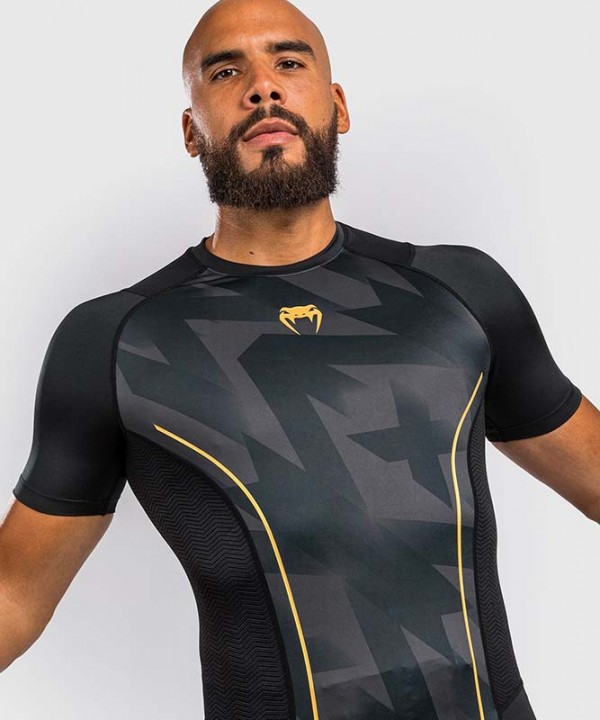 Venum Razor Rashguard Kratki Rukav Crno-Zlatni M