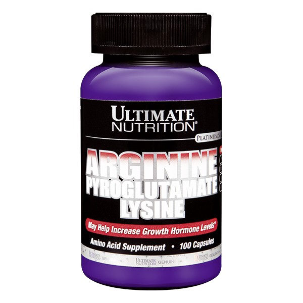 Ultimate Nutrition Arginin Pyroglutam Lysine, 100 kap