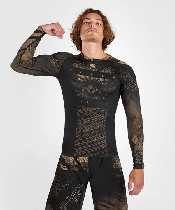 Venum Gorilla Jungle Rashguard Dugi Rukav Crni/Sand M