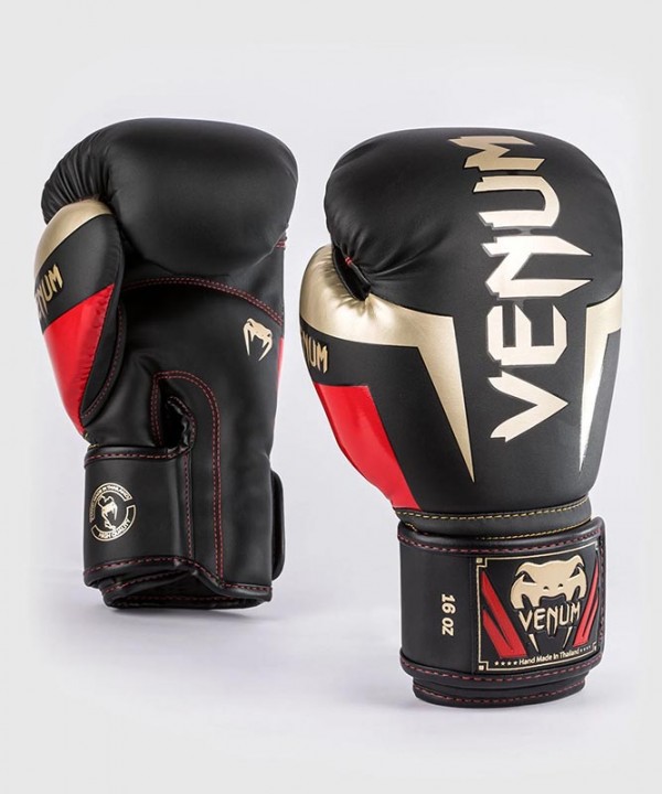 Venum Elite Rukavice Crno/Zlatne/Crvene 16Oz