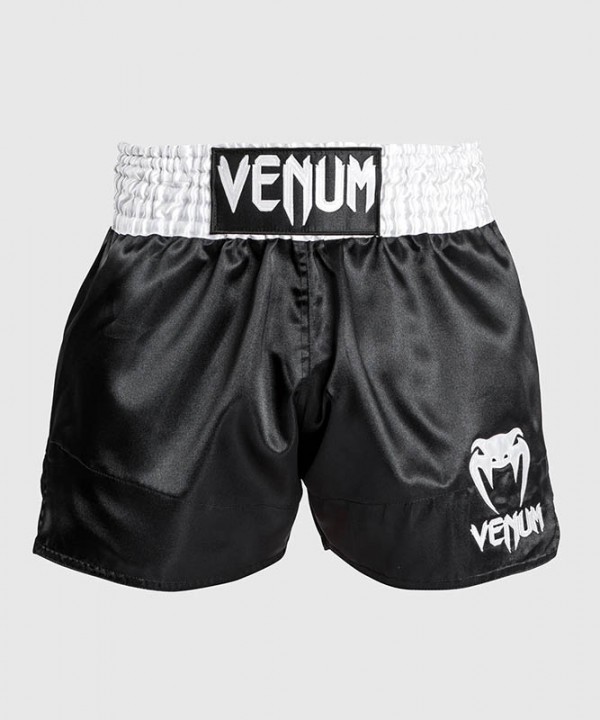 Venum Classic Muay Thai Šorc Crno/Belo/Beli L