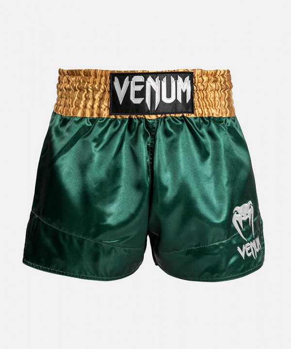 Venum Classic Muay Thai Šorc Zeleno/Zlatno/Beli XL