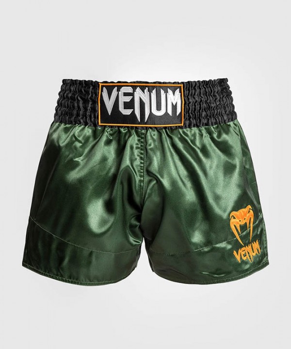 Venum Classic Muay Thai Šorc Zeleno/Crno/Zlatni XL