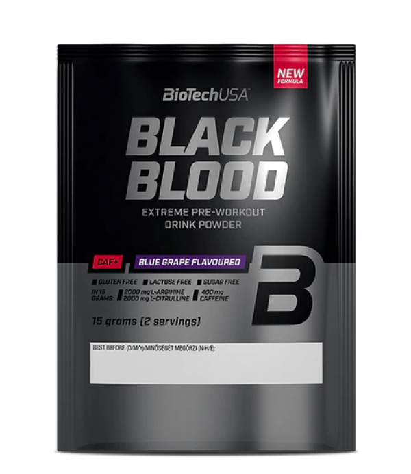 BioTech USA Black Blood + Caffeine 15g Grožđe