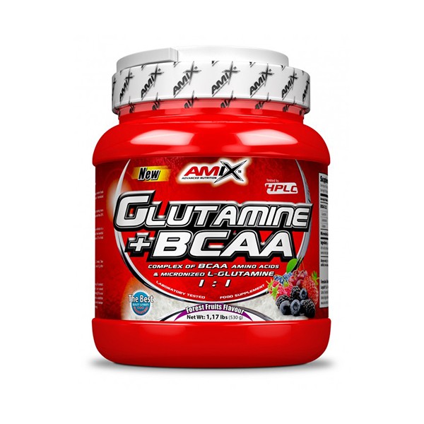 Amix Glutamine + BCAA 530g Šumsko Voće