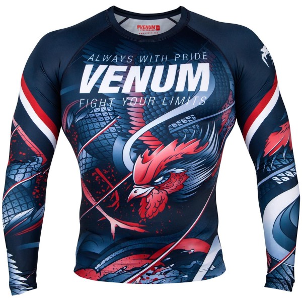 Venum Rashguard DR Rooster Bl-Or XL