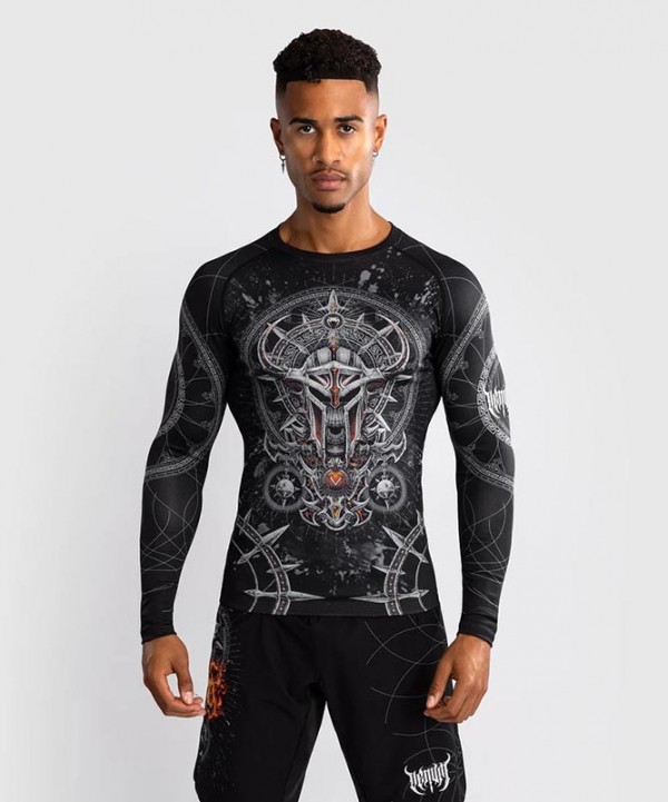 Venum Gladiator 5.0 Rashguard Dugi Rukav Crno/Srebrni XXL