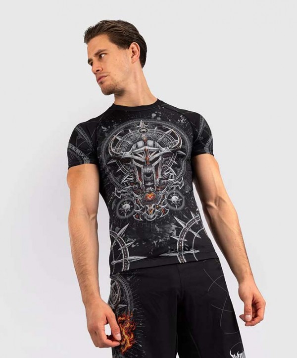 Venum Gladiator 5.0 Rashguard Kratki Rukav Crno/Srebrni M
