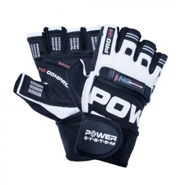 Power System Fitness Rukavice Compromise Bele XXL