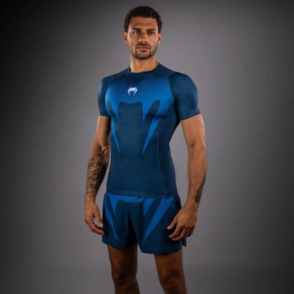 Venum No Gi Rashguard Kratki Rukav Indigo Plava M