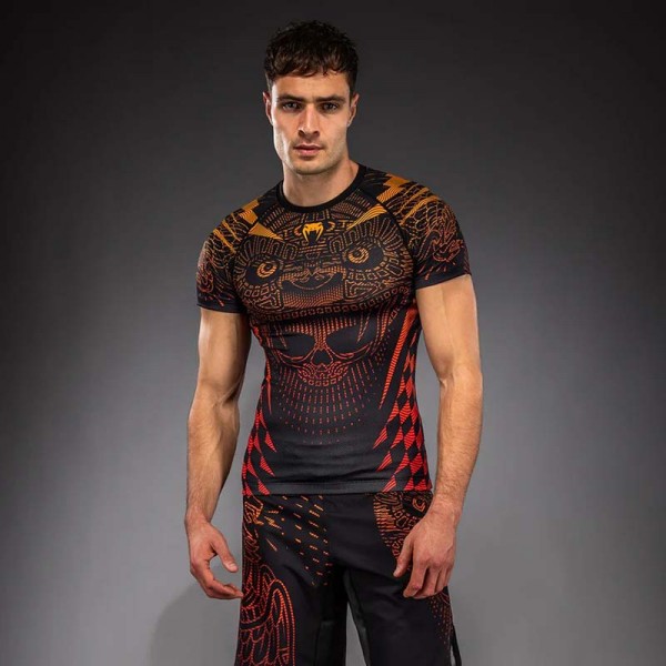 Venum Quetzal Fury Rashguard Kratki Rukav Crno/Crveni/Orange L