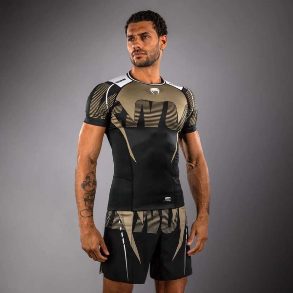 Venum Adrenaline Rashguard Kratki Rukav Crni/Sand M