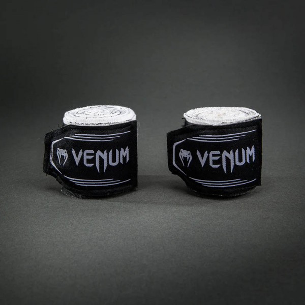 Venum Bats Night Bandažeri Crno/Beli 4m