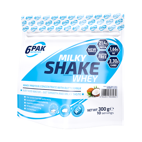 6Pak Milky Shake Whey 300 g Borovnica