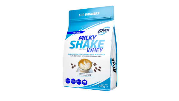 6Pak Milky Shake Whey 700 g Caffe Late