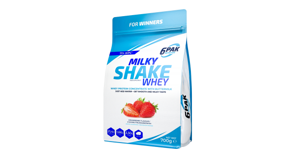 6Pak Milky Shake Whey 700 g Jagoda