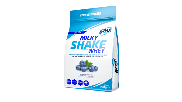 6Pak Milky Shake Whey 700 g Borovnica