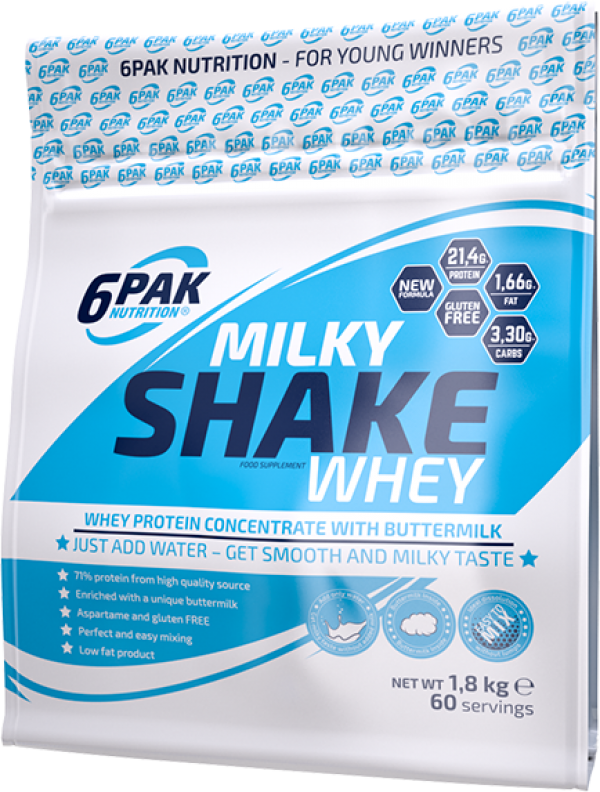 6Pak Milky Shake Whey 1,8 kg Vanila