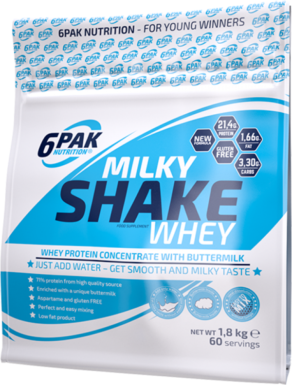 6Pak Milky Shake Whey 1,8 kg Čokolada