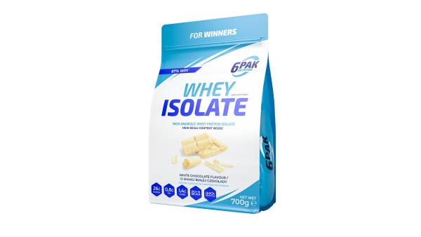 6Pak Whey Isolate 700 g Bela čokolada