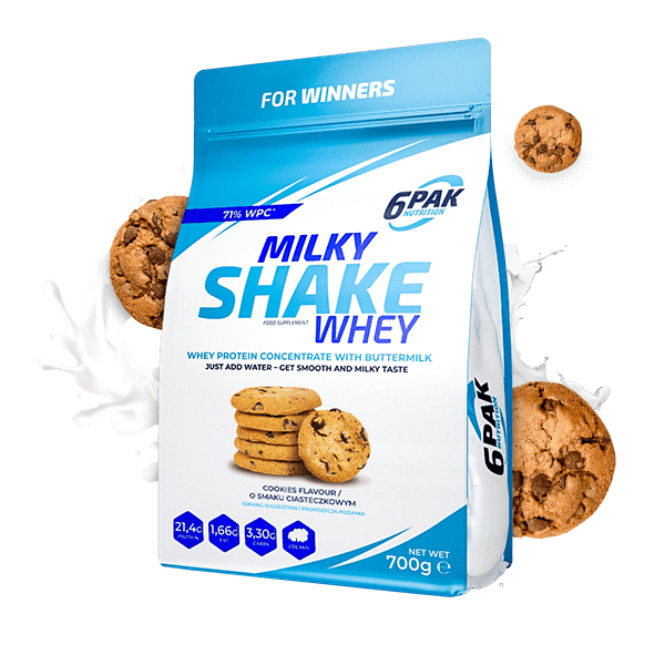 6Pak Milky Shake Whey 700 g Cookie