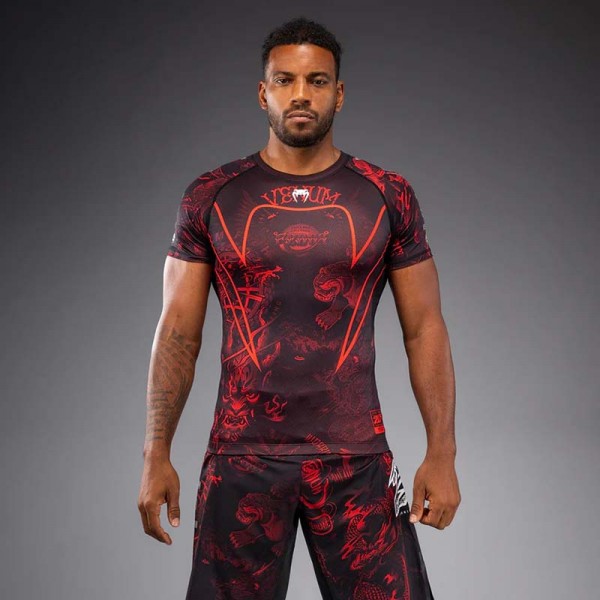 Venum 20th Anniversary Kratki Rukav Rashguard Crno/Crveni M
