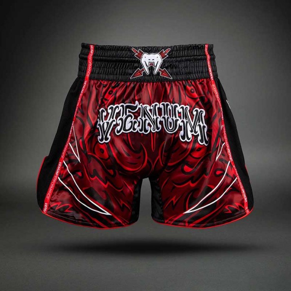 Venum Wolf Atak Muay Thai Šorc Crno/Crveni XL