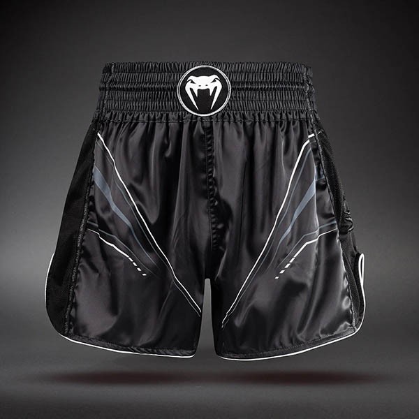 Venum Streamline Muay Thai Šorc Crno/Beli XXL
