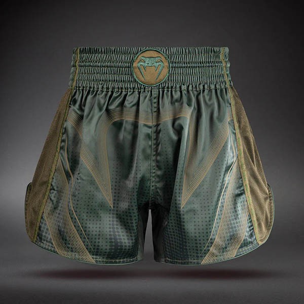 Venum Stealth Muay Thai Šorc Khaki/Zeleni XXL