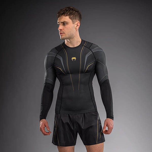 Venum Streamline Rashguard Dugi Rukav Crno/Zlatni M