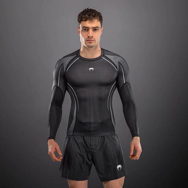Venum Stealth Rashguard Dugi Rukav Crno/Beli XXL