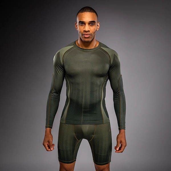 Venum Stealth Rashguard Dugi Rukav Khaki/Zeleni XL