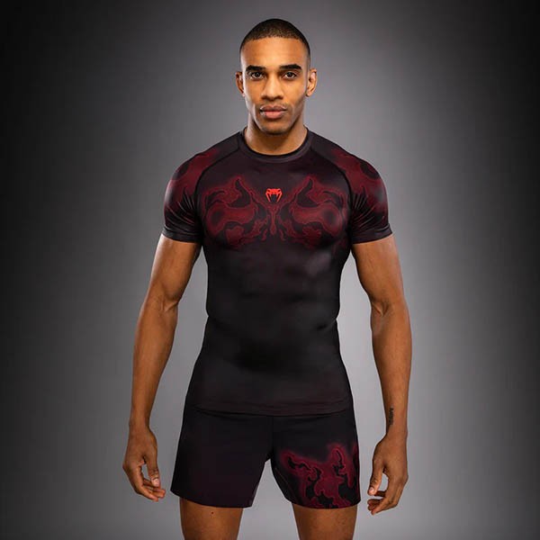 Venum Spectre Rashguard Kratki Rukav Crno/Crveni XL