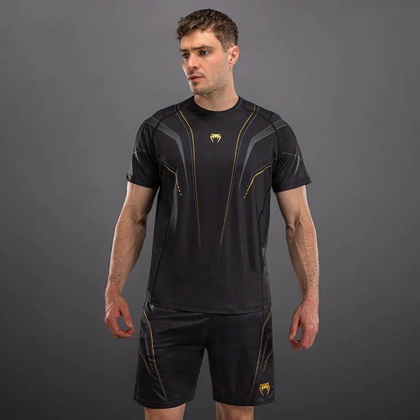 Venum Streamline Dry-Tech Majica Crno/Zlatna XL