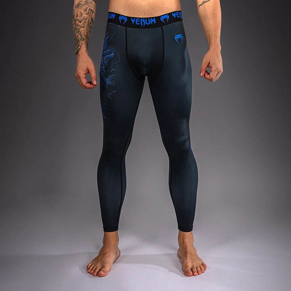Venum Thunder Dragon Muške Helanke Crne/Royal Blue L