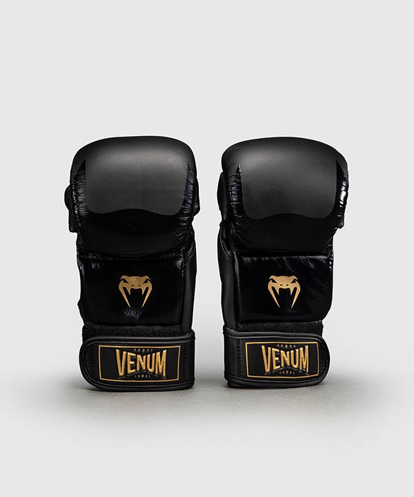 Venum Attack 2.0 Sparing Rukavice Kožne Crno/Zlatne M