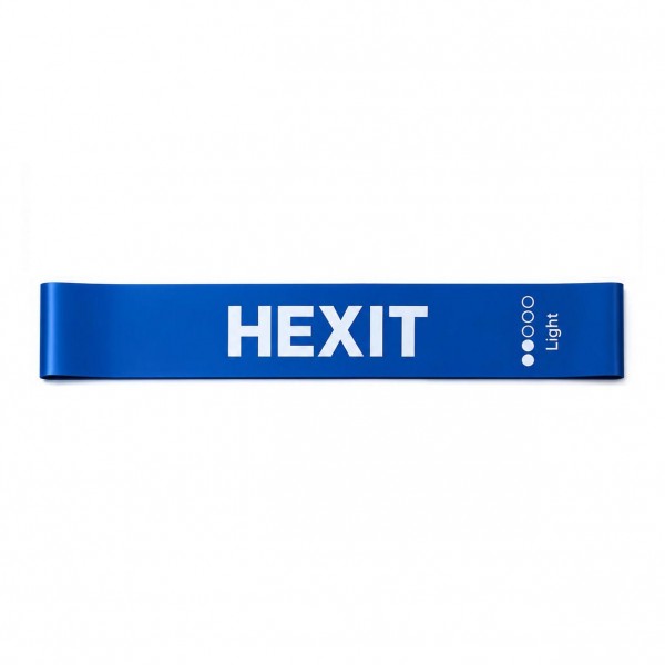 HEXIT Gumena Mini Band Light Plava