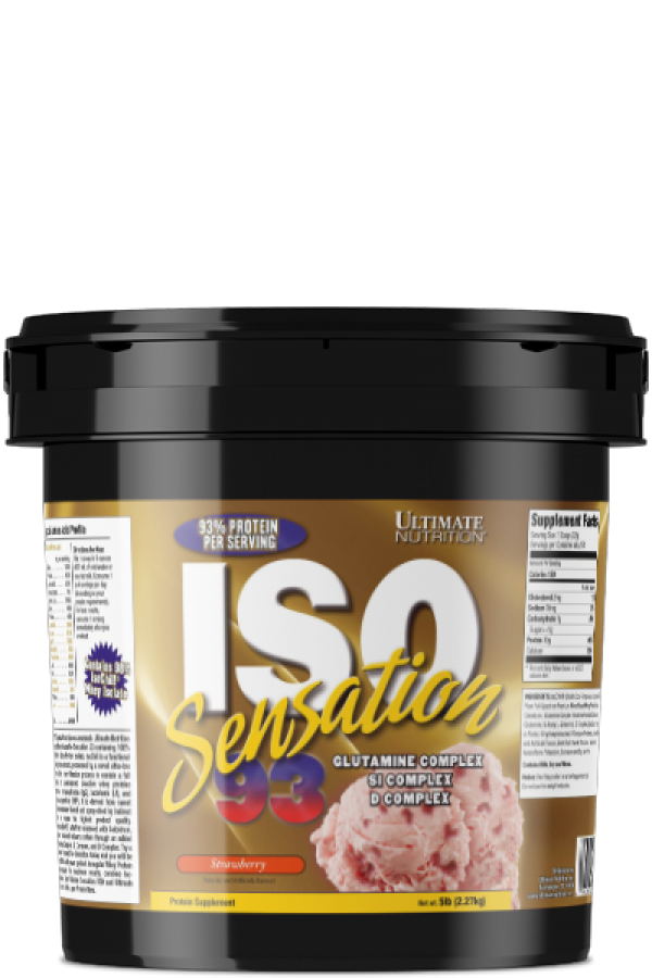 Ultimate Nutrition Iso Sensation 93,  Jagoda, 2,2kg