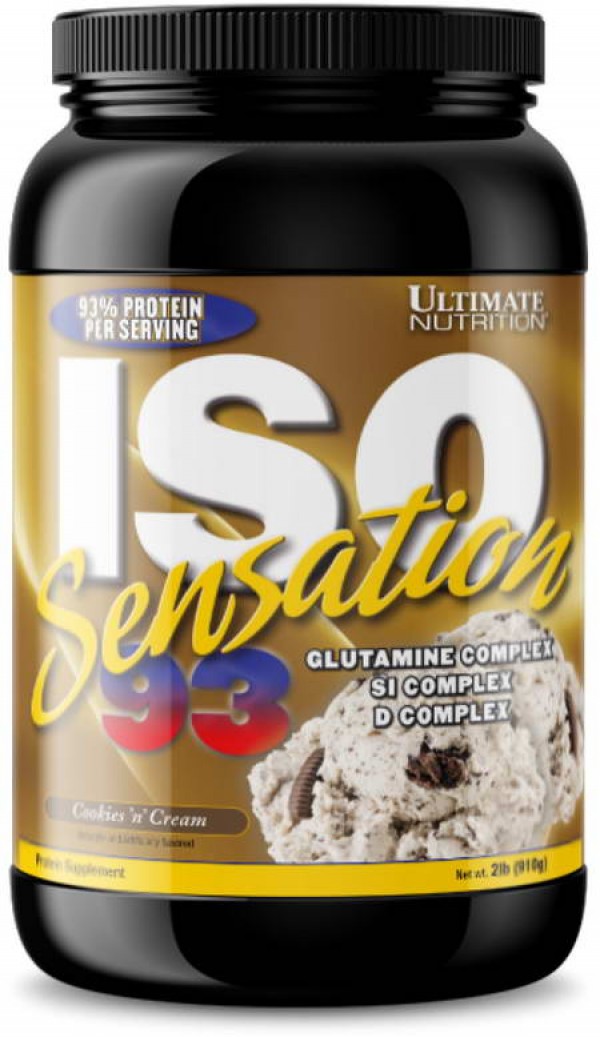 Ultimate Nutrition Iso  Sensation 93, Cookies & cream, 910 g