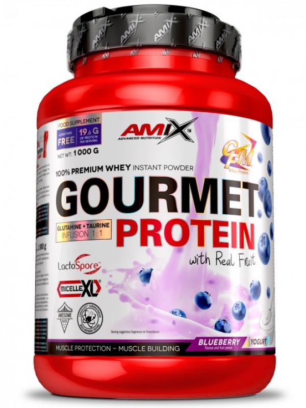 AMIX Gourmet Protein 1 kg Borovnica