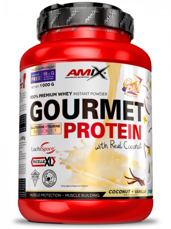 AMIX Gourmet Protein 1 kg Vanila-Kokos